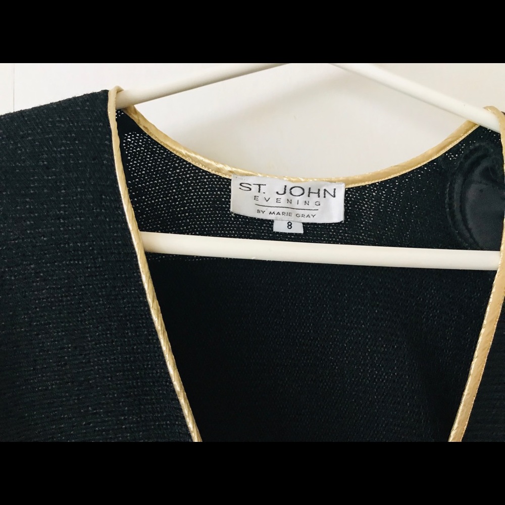 New St John Knit Evening Jacket Size 8 Holiday - Picture 4 of 8